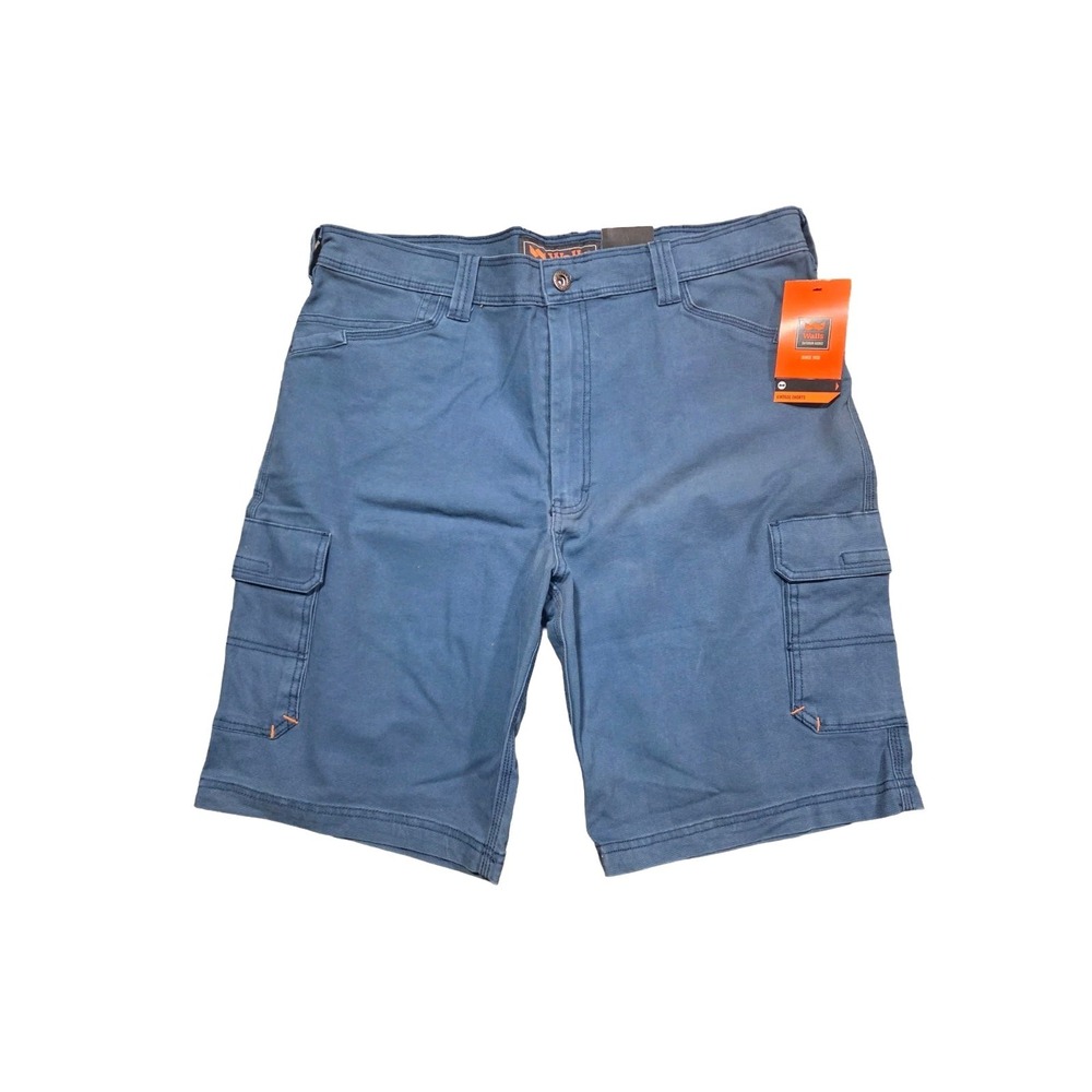 Walls Outdoor Goods Mens Blue Cargo Work Shorts Size 38 NWT Utility Canvas